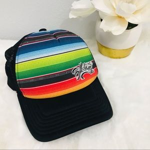 Billabong Rainbow Logo Snapback Trucker Hat, OS